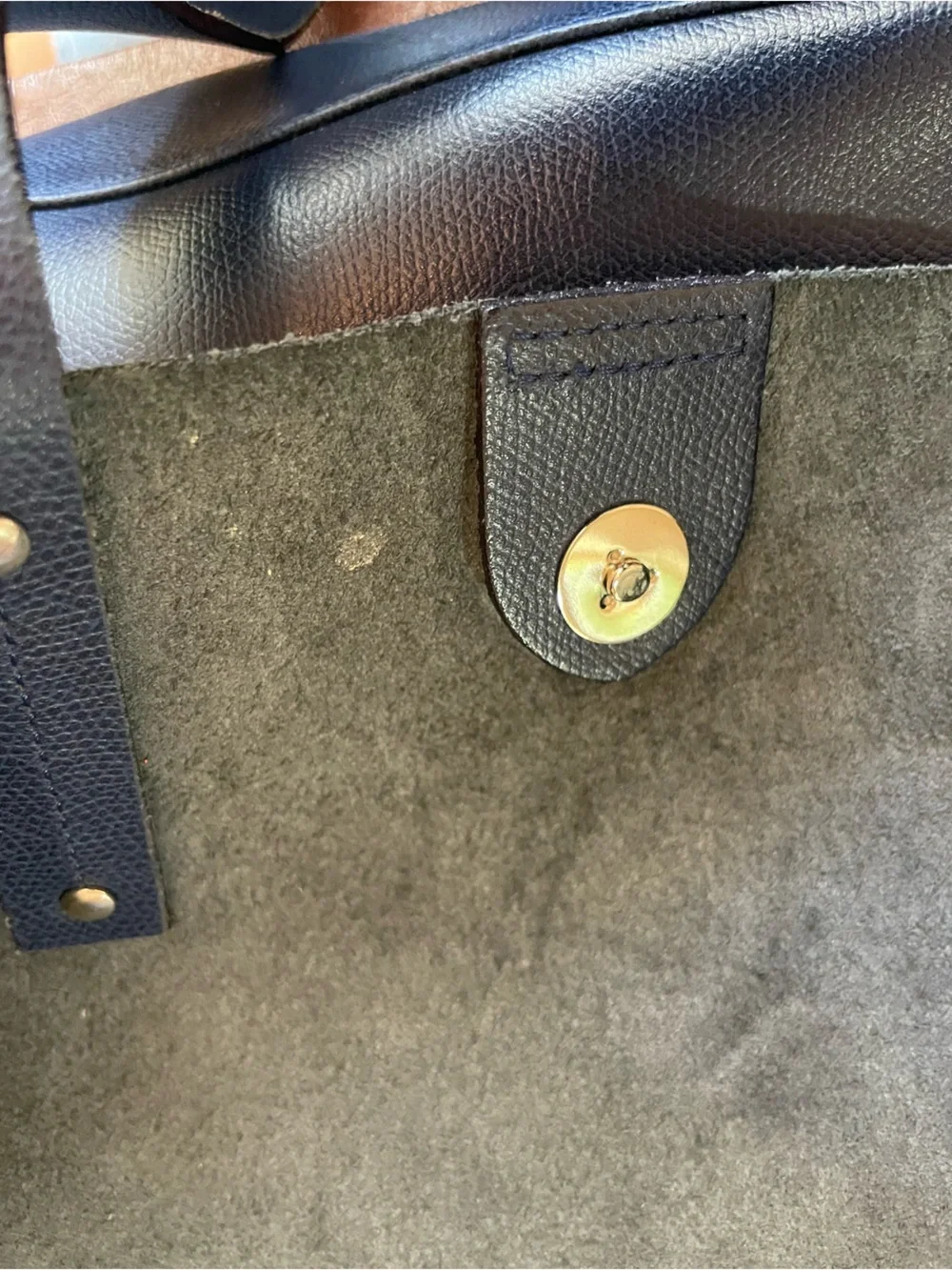 Pulicati Women's Blue Leather Bag - Picture 6 of 6